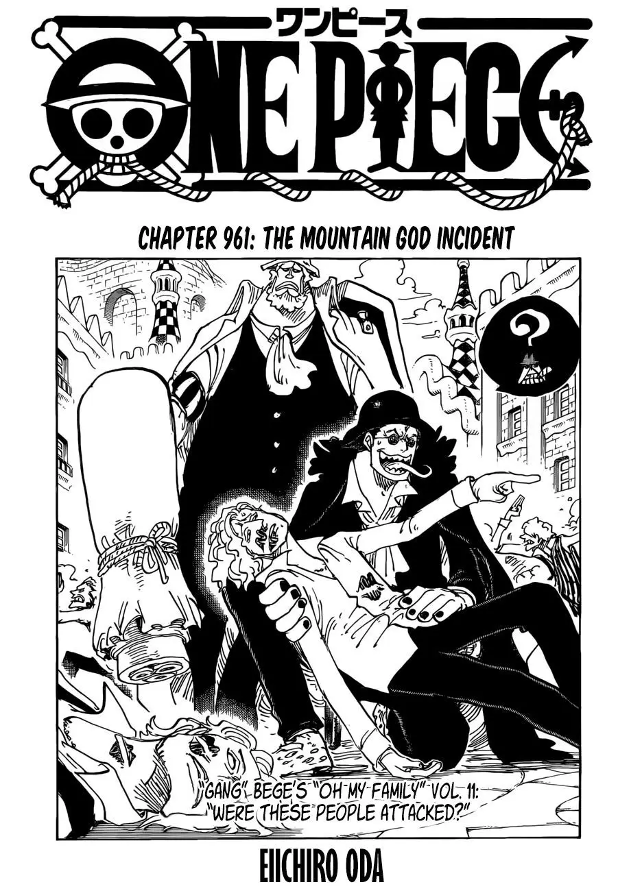 One Piece chương 961, trang 1