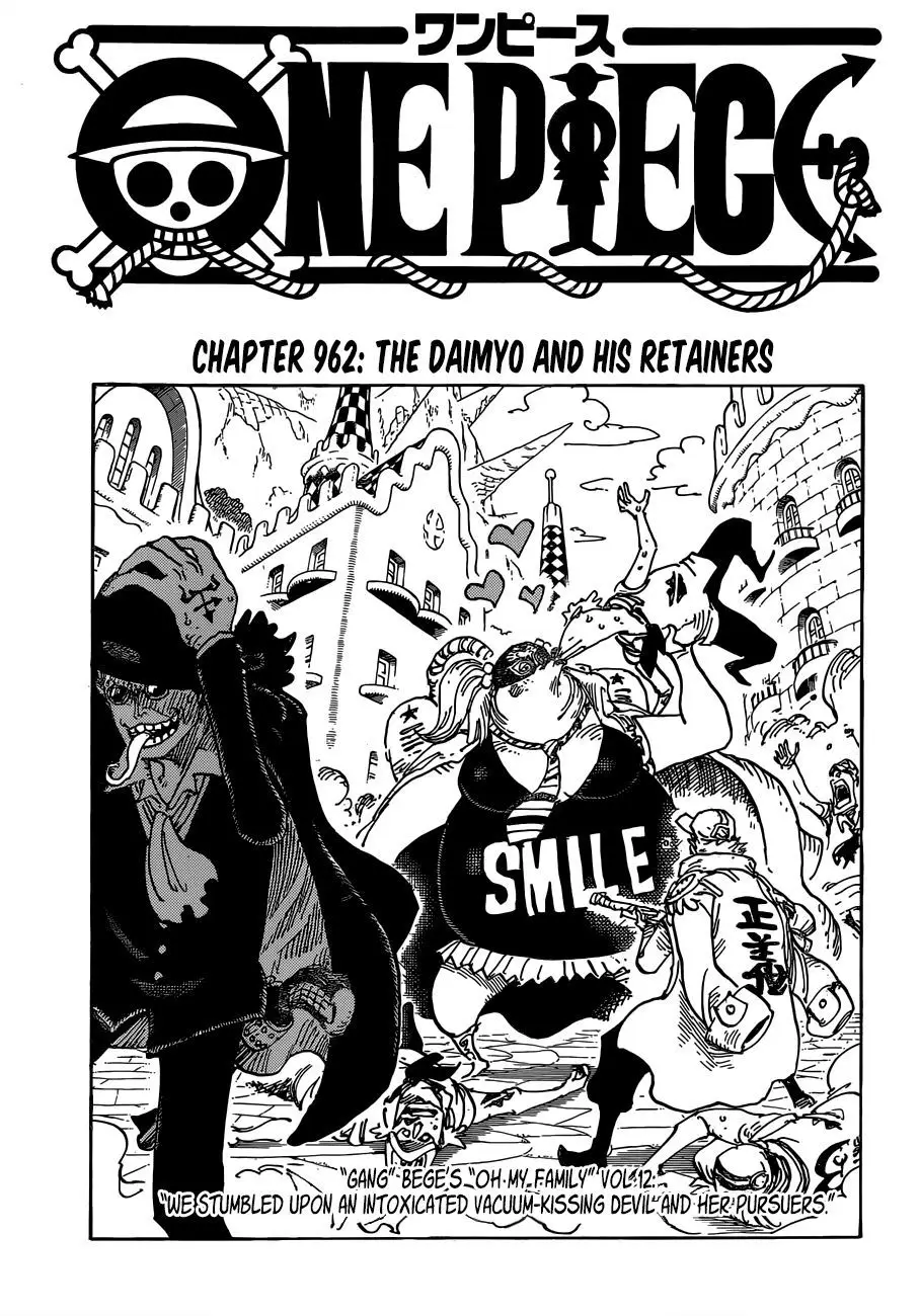 One Piece chương 962, trang 1
