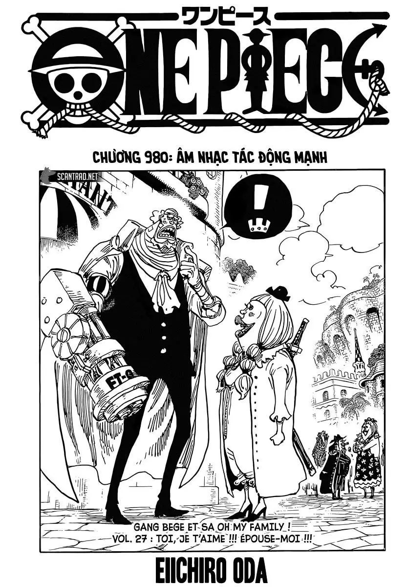 One Piece chương 980, trang 1
