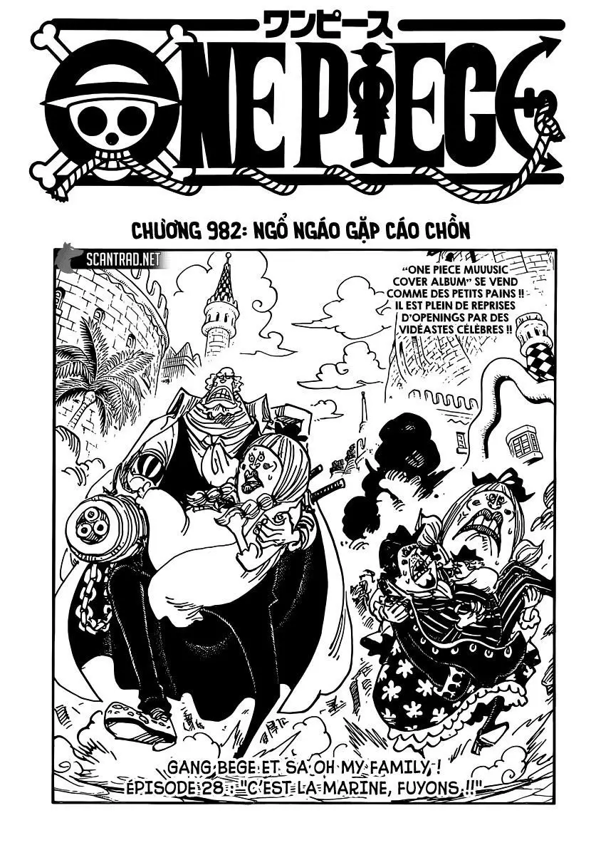 One Piece chương 982, trang 1
