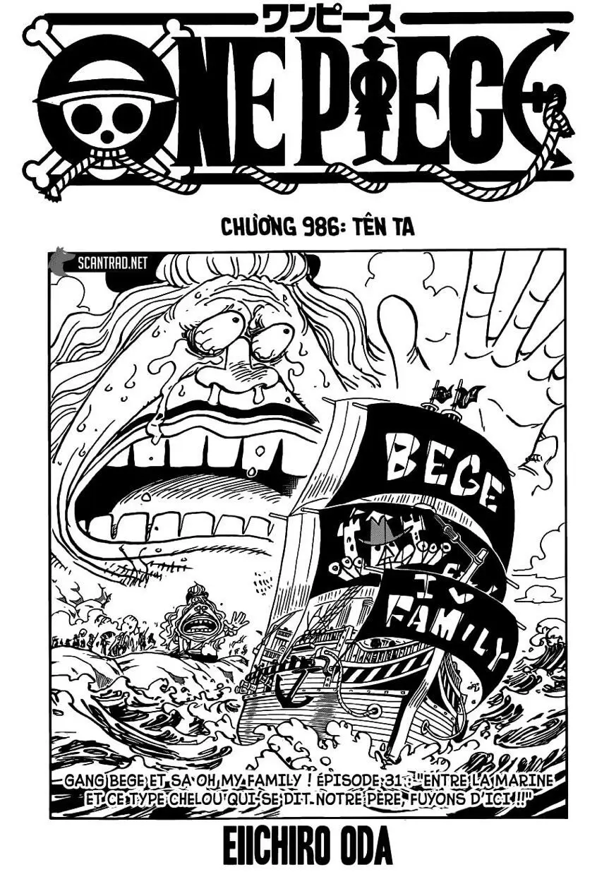 One Piece chương 986, trang 1